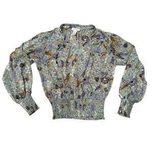 Rachel Zoe Floral Long Sleeve Blouse